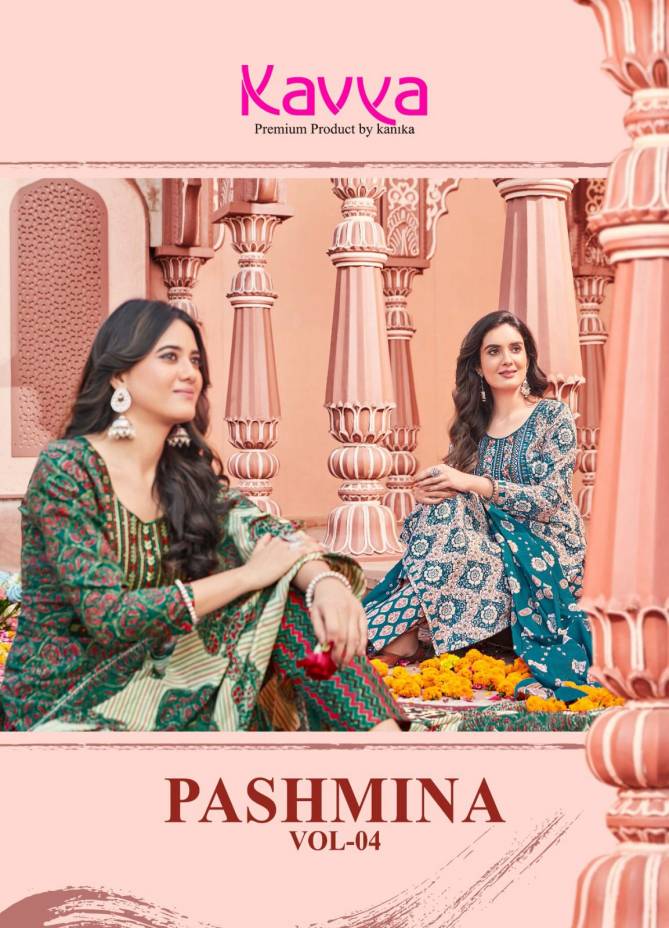 Pashmina Vol 4 By Kavya Cotton Readymade Suits Catalog